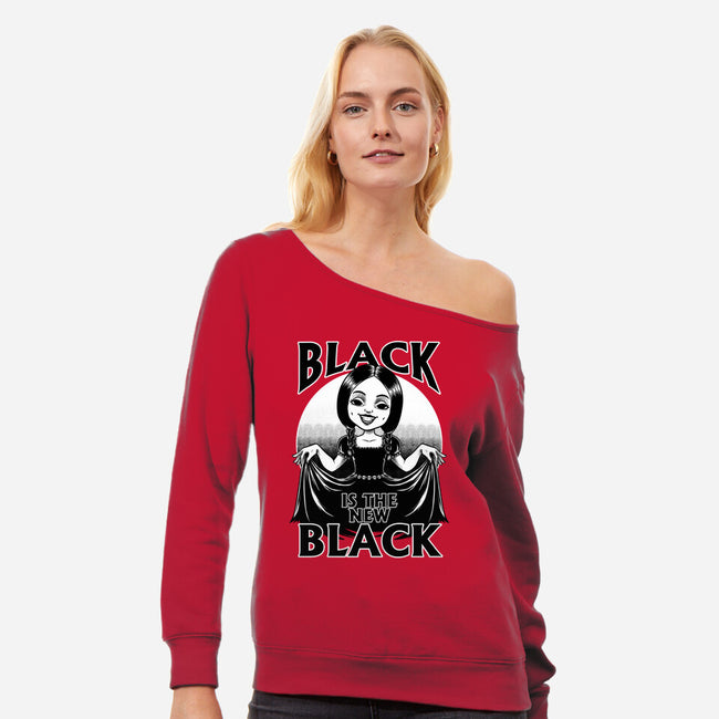 New Black Goth Dress-Womens-Off Shoulder-Sweatshirt-Studio Mootant