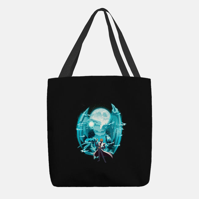 Blue Eyes White Dragon-None-Basic Tote-Bag-dandingeroz