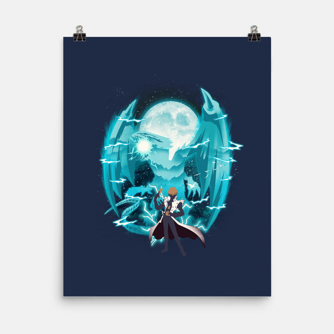 Blue Eyes White Dragon-None-Matte-Poster-dandingeroz