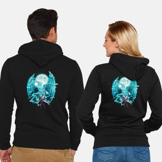 Blue Eyes White Dragon-Unisex-Zip-Up-Sweatshirt-dandingeroz