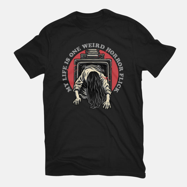 One Big Horror Flick-Mens-Basic-Tee-glitchygorilla