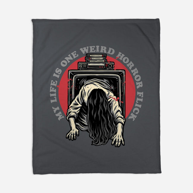 One Big Horror Flick-None-Fleece-Blanket-glitchygorilla