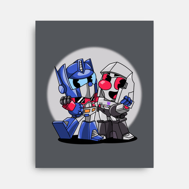 Cybertron Head-None-Stretched-Canvas-joerawks