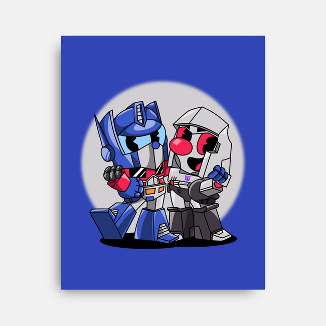 Cybertron Head-None-Stretched-Canvas-joerawks