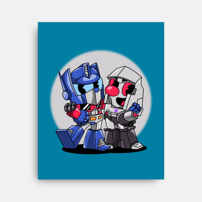 Cybertron Head-None-Stretched-Canvas-joerawks