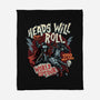 Heads Will Roll-None-Fleece-Blanket-glitchygorilla