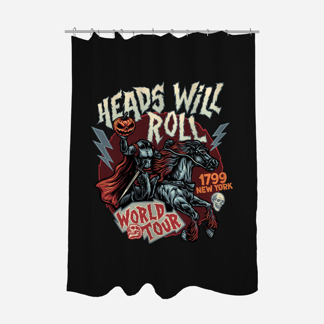 Heads Will Roll-None-Polyester-Shower Curtain-glitchygorilla