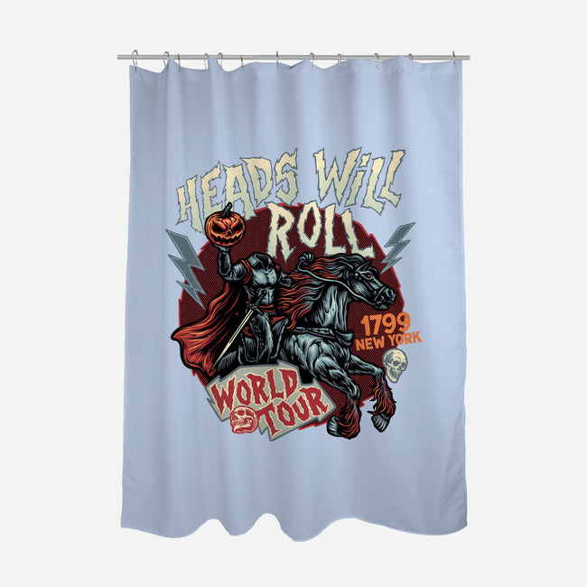 Heads Will Roll-None-Polyester-Shower Curtain-glitchygorilla