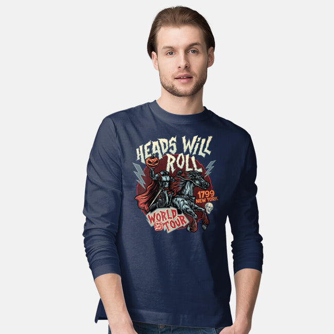 Heads Will Roll-Mens-Long Sleeved-Tee-glitchygorilla