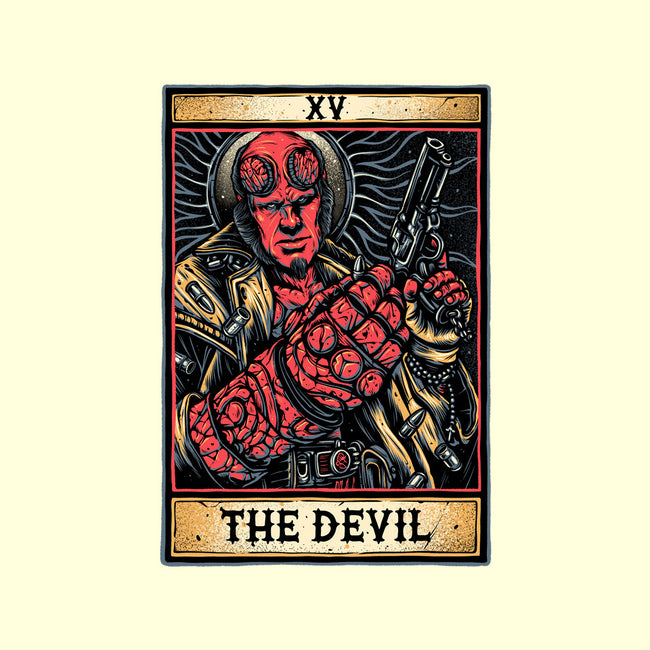 Devil Tarot-None-Removable Cover w Insert-Throw Pillow-glitchygorilla