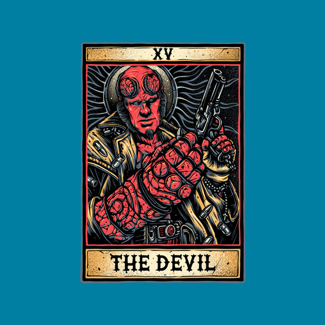 Devil Tarot-None-Polyester-Shower Curtain-glitchygorilla