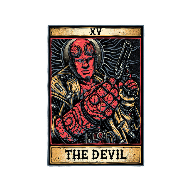 Devil Tarot-None-Polyester-Shower Curtain-glitchygorilla