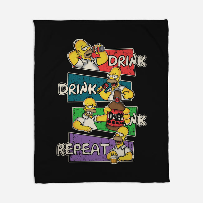 Drink And Repeat-None-Fleece-Blanket-turborat14