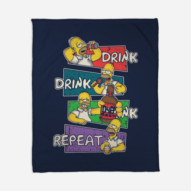 Drink And Repeat-None-Fleece-Blanket-turborat14