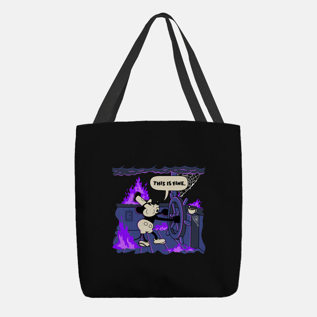 This Is Spooky But Fine-None-Basic Tote-Bag-rocketman_art