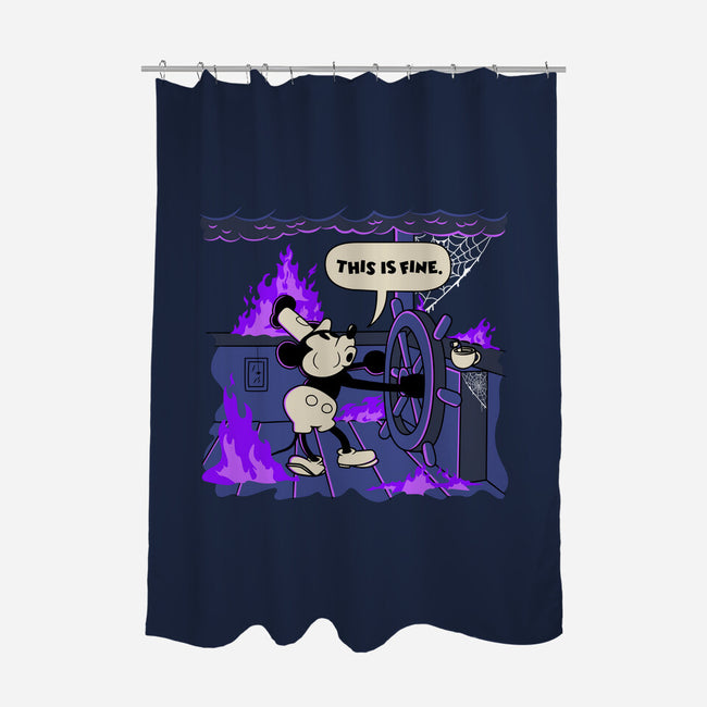 This Is Spooky But Fine-None-Polyester-Shower Curtain-rocketman_art