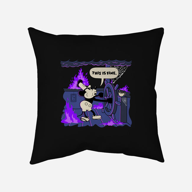 This Is Spooky But Fine-None-Removable Cover w Insert-Throw Pillow-rocketman_art