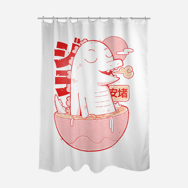 Ramen Dino-None-Polyester-Shower Curtain-Kabuto Studio