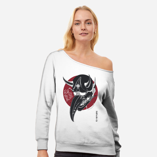 Fear The Old Blood-Womens-Off Shoulder-Sweatshirt-Jelly89