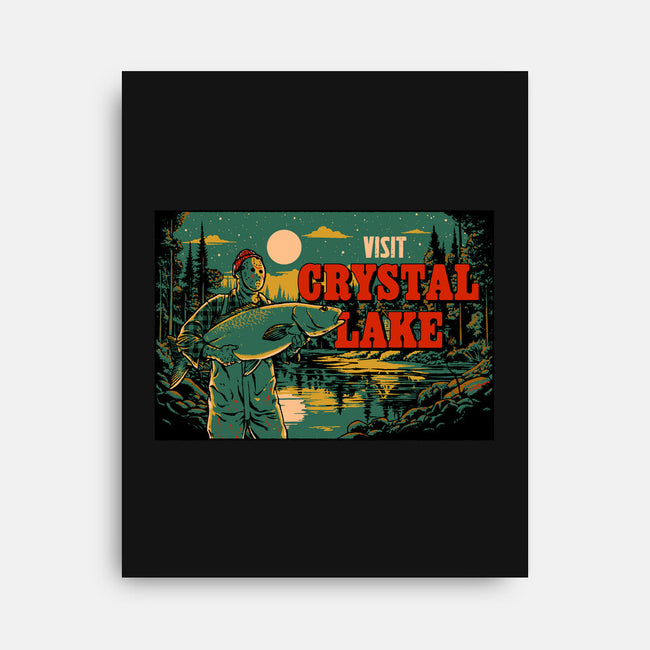 Visit Crystal Lake-None-Stretched-Canvas-Hafaell