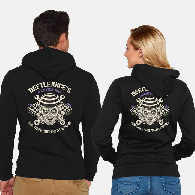 Beetlejuice's Afterlife Kustom-Unisex-Zip-Up-Sweatshirt-Massai