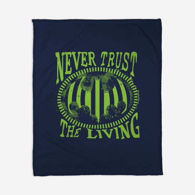 Never Trust The Living Bat-None-Fleece-Blanket-rocketman_art