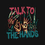 Talk To The Hands-None-Fleece-Blanket-glitchygorilla