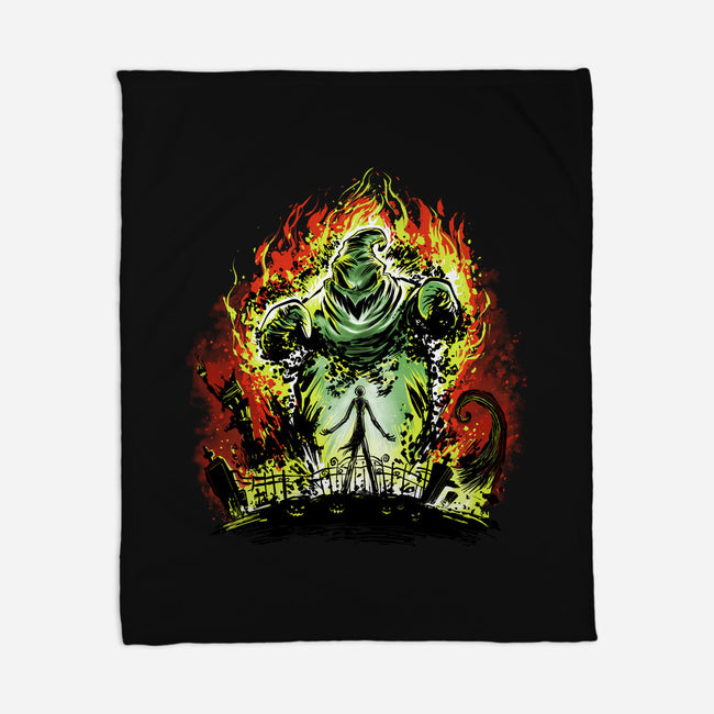 Oogie Balrog-None-Fleece-Blanket-zascanauta