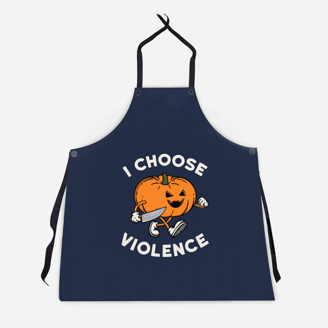 Pumpkin Violence-Unisex-Kitchen-Apron-Melonseta