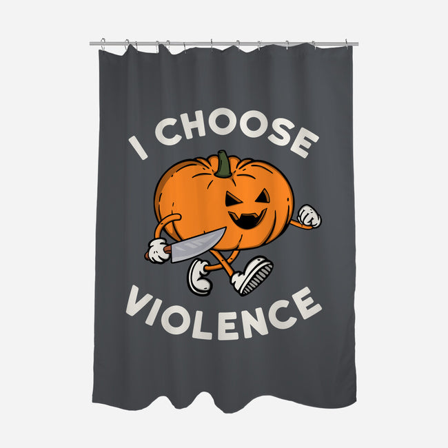 Pumpkin Violence-None-Polyester-Shower Curtain-Melonseta