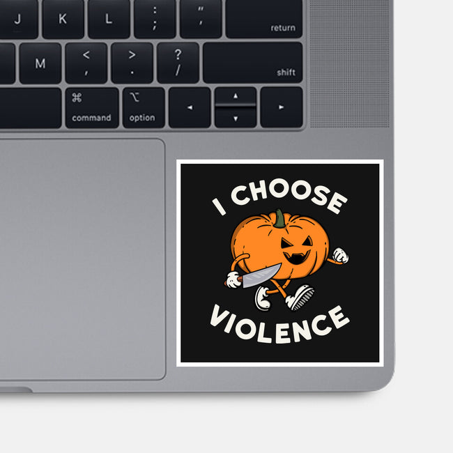 Pumpkin Violence-None-Glossy-Sticker-Melonseta