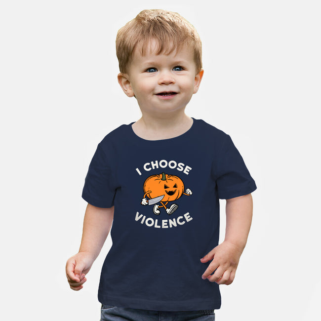 Pumpkin Violence-Baby-Basic-Tee-Melonseta