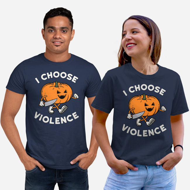 Pumpkin Violence-Unisex-Basic-Tee-Melonseta