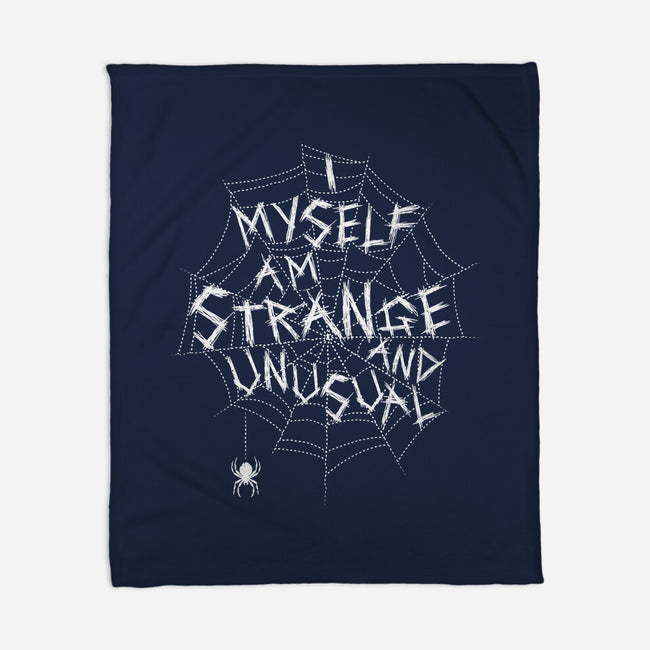 Strange And Unusual Web-None-Fleece-Blanket-Nemons