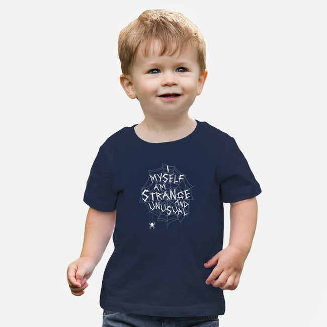 Strange And Unusual Web-Baby-Basic-Tee-Nemons