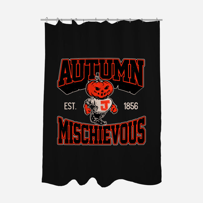 Autumn Mischievous-None-Polyester-Shower Curtain-Hafaell