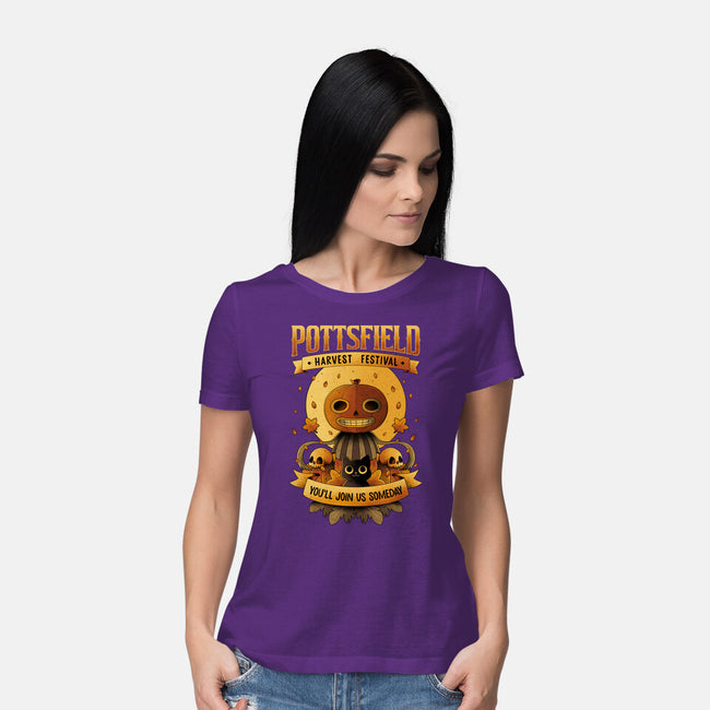 Pottsfield Harvest Festival-Womens-Basic-Tee-retrodivision