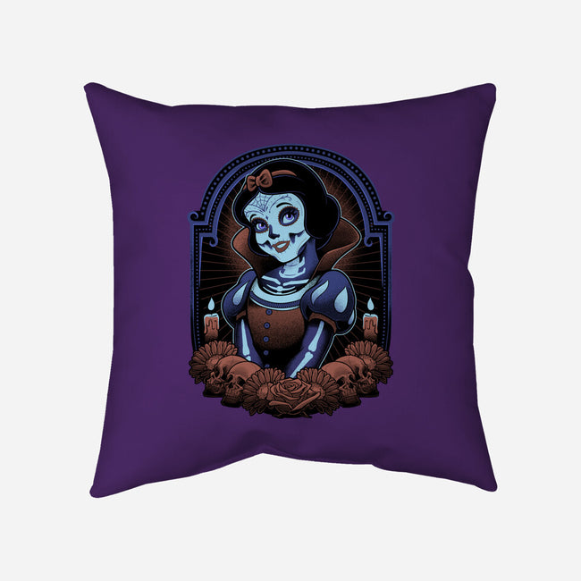 Skull White-None-Removable Cover w Insert-Throw Pillow-Astrobot Invention