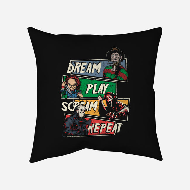 Dream Play Scream-None-Removable Cover w Insert-Throw Pillow-turborat14