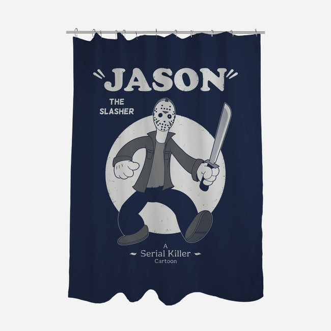 The Slasher-None-Polyester-Shower Curtain-pigboom