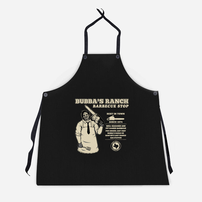 Texas BBQ Stop-Unisex-Kitchen-Apron-pigboom