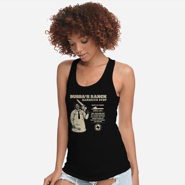 Texas BBQ Stop-Womens-Racerback-Tank-pigboom