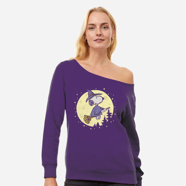 To The Moon And Back-Womens-Off Shoulder-Sweatshirt-Xentee