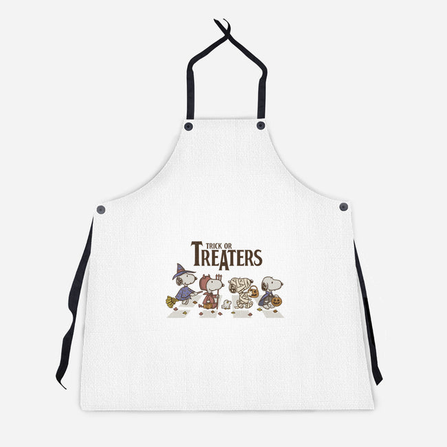 Trick Or Treat Road-Unisex-Kitchen-Apron-Xentee