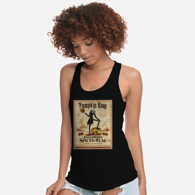 Halloween Spiced Rum-Womens-Racerback-Tank-NMdesign