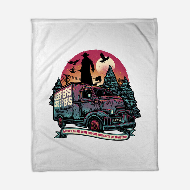 Creepers Transport Service-None-Fleece-Blanket-glitchygorilla