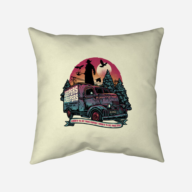 Creepers Transport Service-None-Removable Cover w Insert-Throw Pillow-glitchygorilla