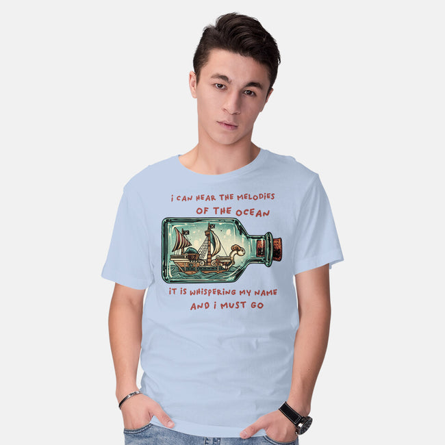 Pirate Ship In A Bottle-Mens-Basic-Tee-glitchygorilla