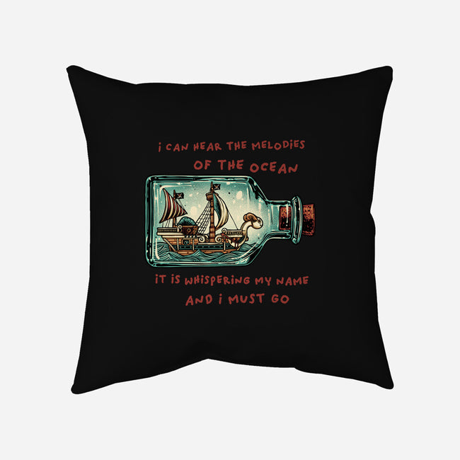 Pirate Ship In A Bottle-None-Removable Cover w Insert-Throw Pillow-glitchygorilla