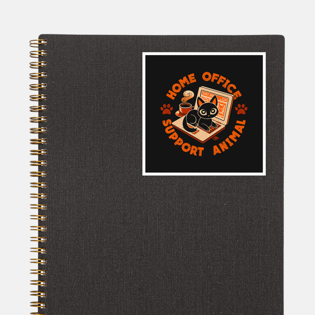 Home Office Animal Support-None-Glossy-Sticker-worlddominationforcats